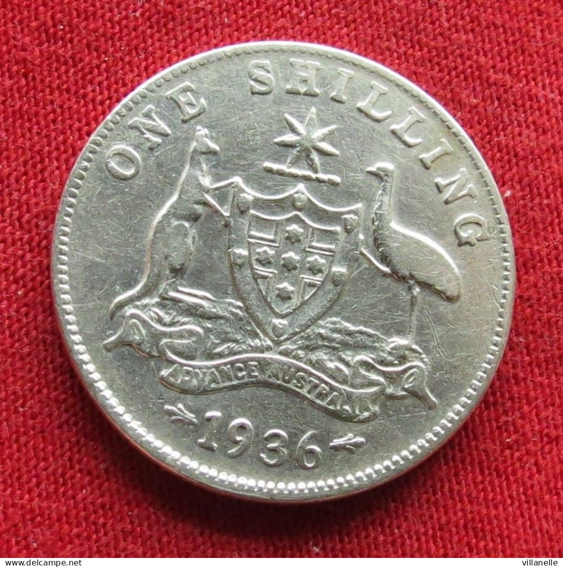 Australia 1 One Shilling 1936 KM# 26 *VT Silver Australie Australien One Shilling - Altri & Non Classificati