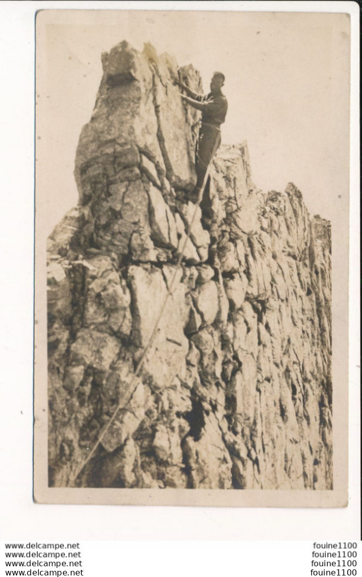 AUF DEM GRAT DES I KREUZBERGES ( Alpiniste Alpinisme ) Gaberell Photograph Anstalt Thalwil Zurich ( Format 9 X 14 Cm ) - Thalwil