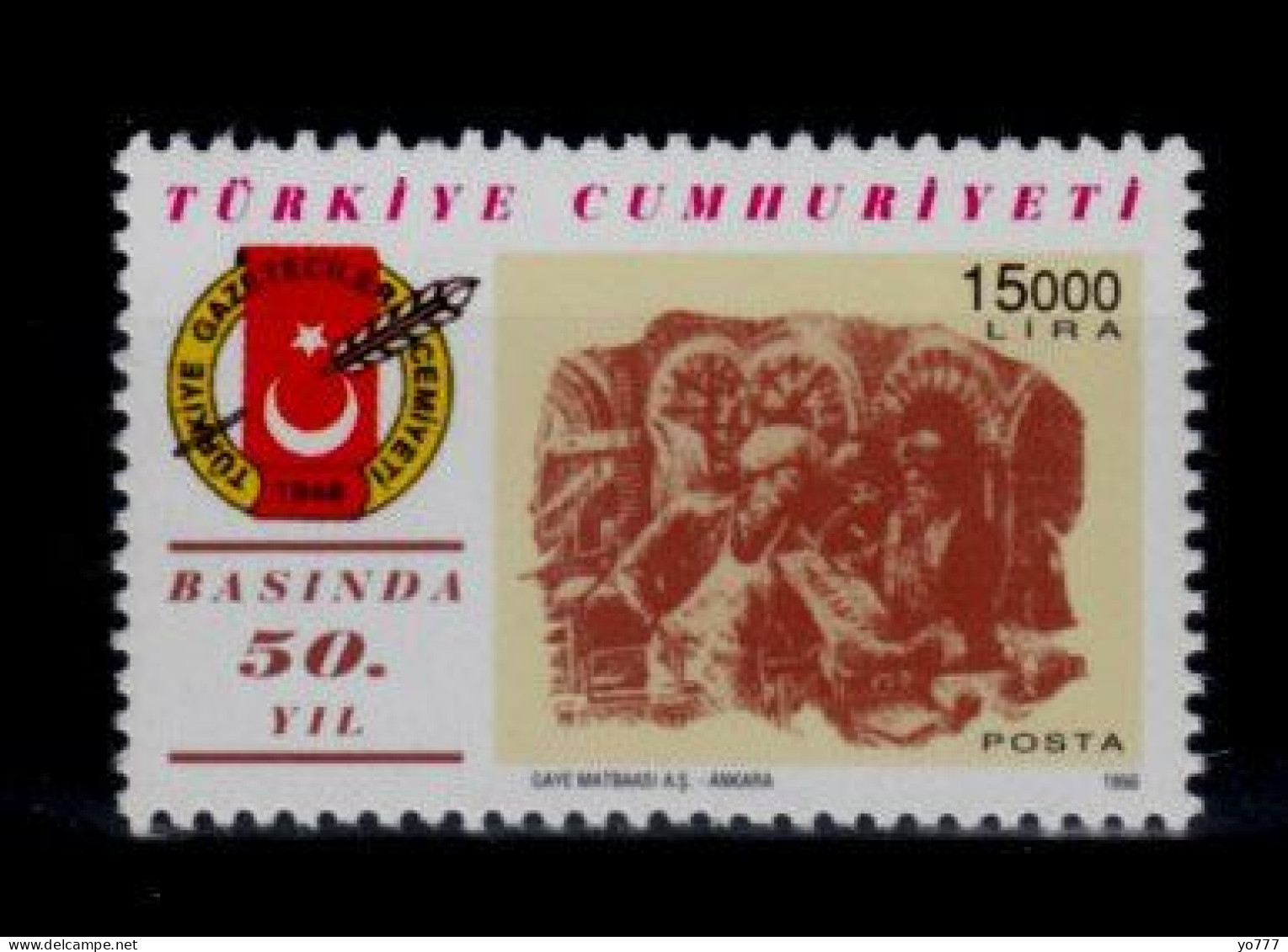 (3094) TURKEY 50th YEAR IN PRESS MNH** - Nuevos