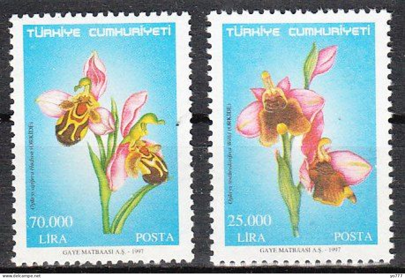 (3112-13) TURKISH ORCHIDS MNH** - Ongebruikt