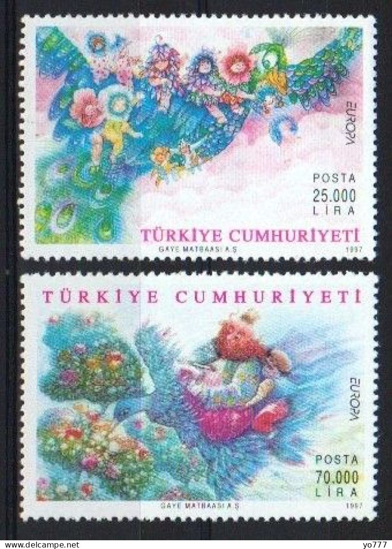 (3109-10) 1997 TURKEY EUROPA CEPT STAMPS SET MNH** - 1997