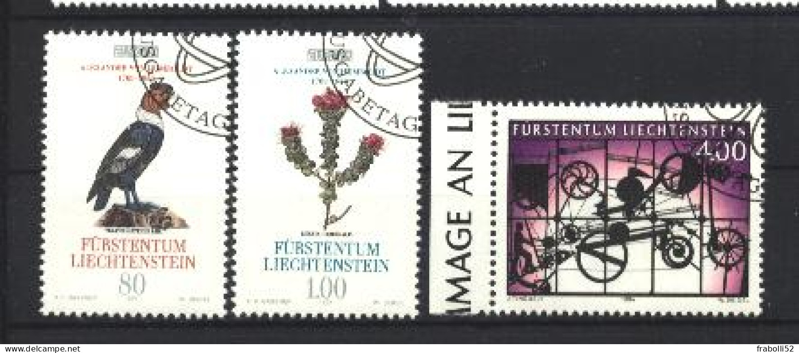 Liechtenstein Usati:  N. 1020-1 E 1025  Lusso - Gebraucht