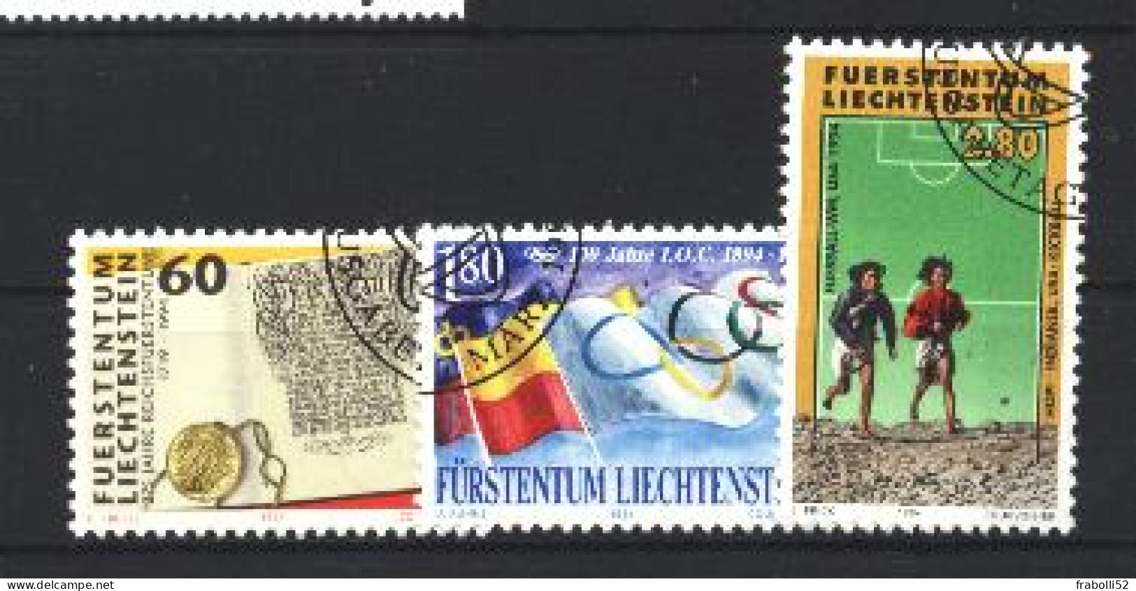 Liechtenstein Usati:  N. 1022-4  Lusso - Gebraucht