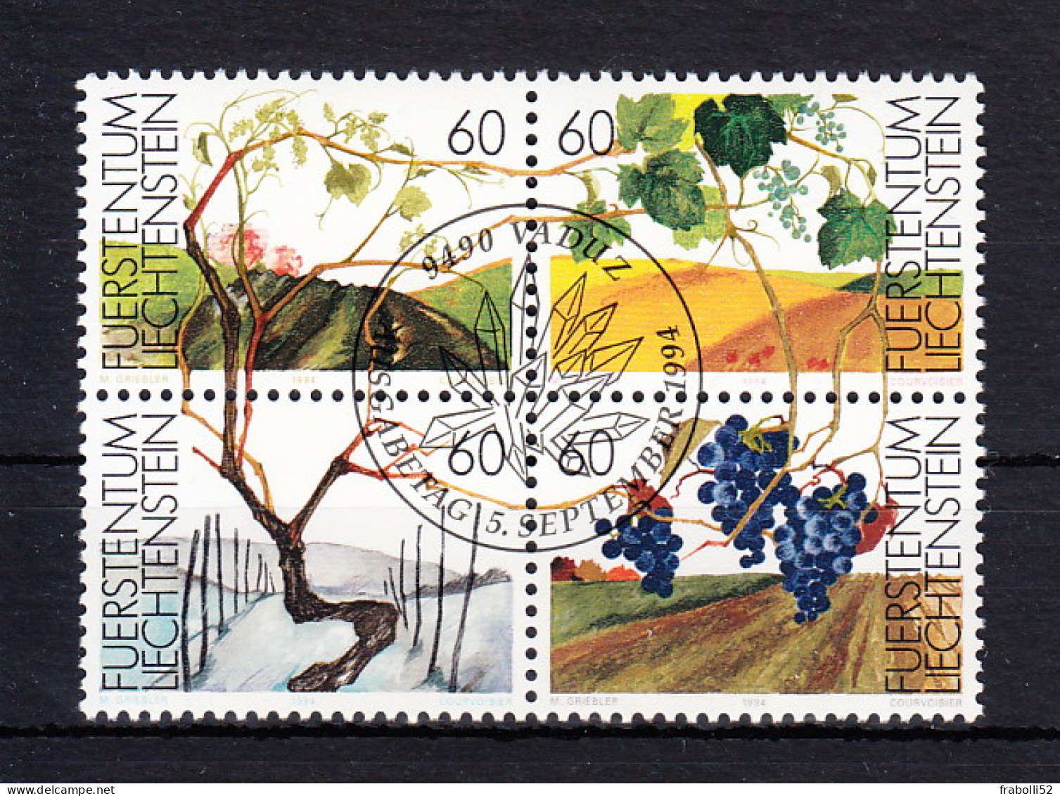 Liechtenstein Usati:  N. 1030-3  Lusso - Gebraucht