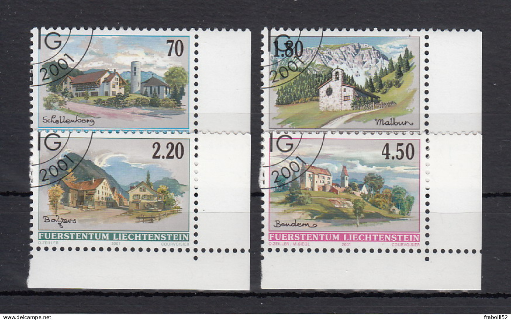 Liechtenstein Usati:  N. 1205-8  Lusso - Gebruikt