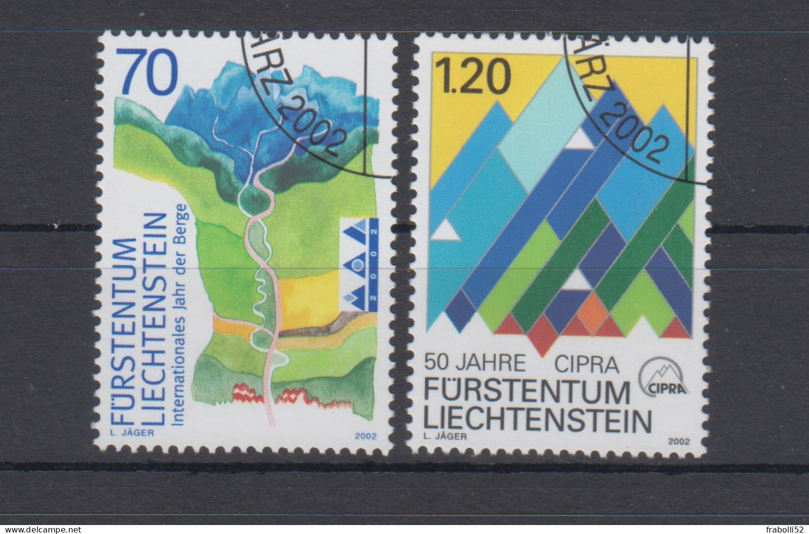 Liechtenstein Usati:  N. 1230-1  Lusso - Usati
