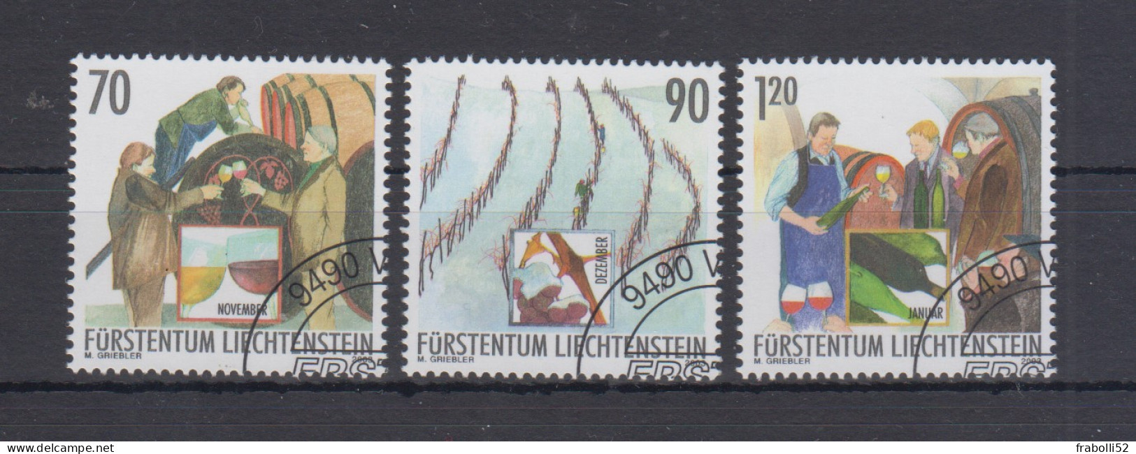 Liechtenstein Usati:  N. 1274-6  Lusso - Gebraucht