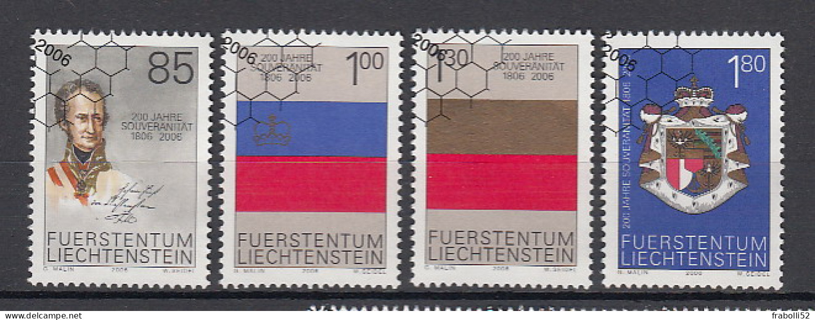 Liechtenstein Usati:  N. 1348-51  Lusso - Oblitérés