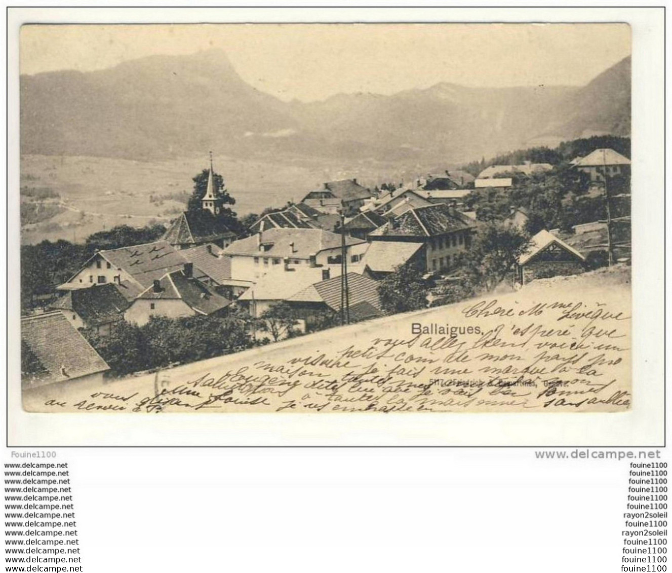 Carte De Ballaigues - Ballaigues