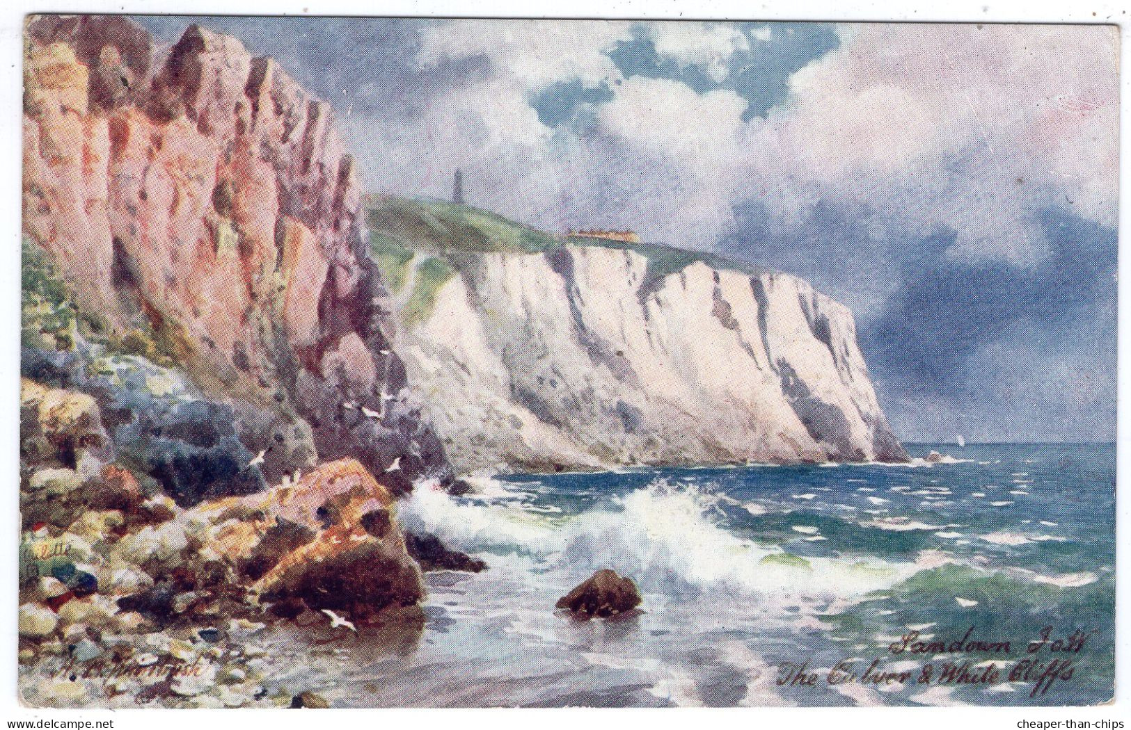 SANDOWN - The Culver White Cliffs - H.B. Wimbush.. - Tuck Oilette 7588 - Sandown