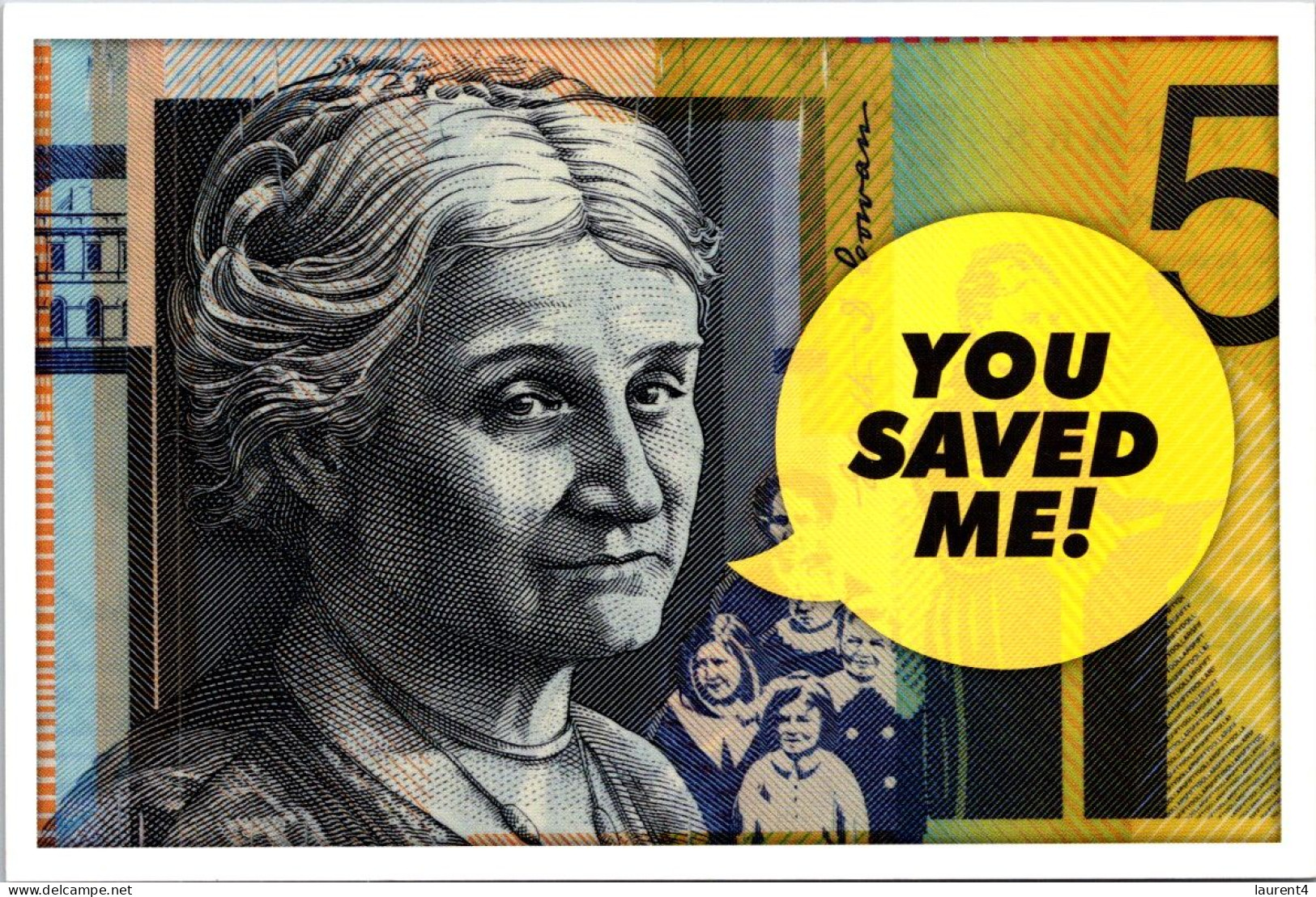 19-12-2023 (2 W 35) Australia - AVANTI - You Save Me (Australian Banknote - Humour) - Monnaies (représentations)