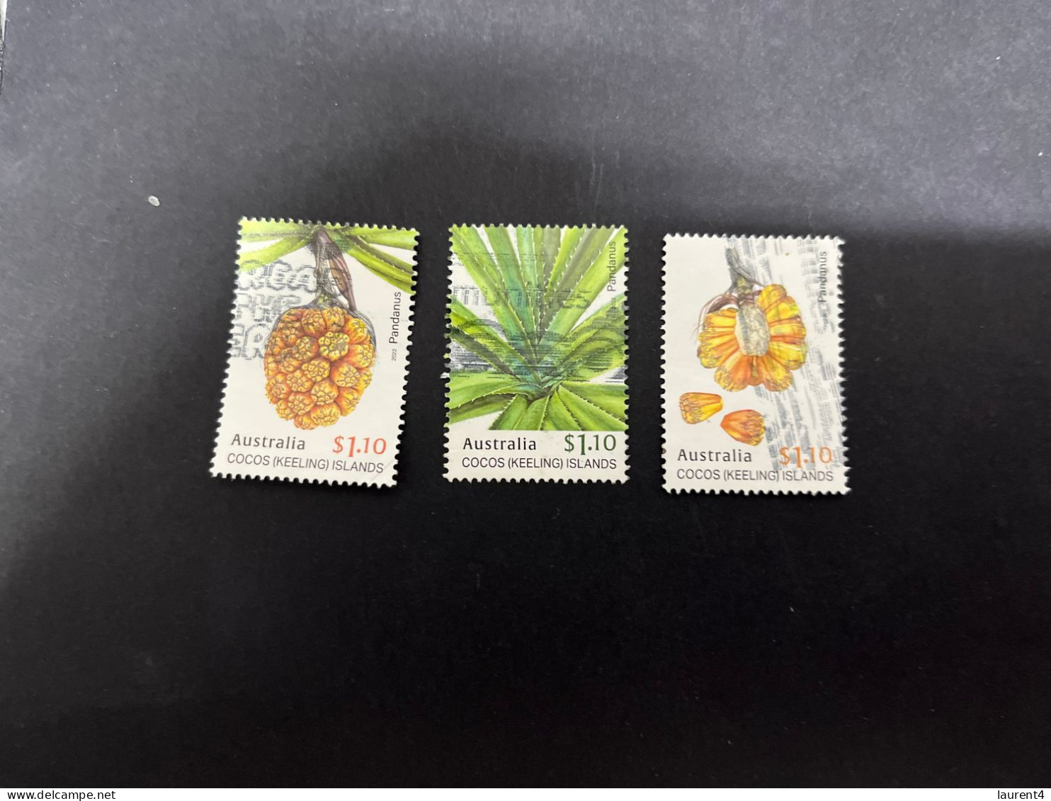 (stamp 19-12-2023) Australia Cocos (Keeling) Islands - 3 [aprtial Set] Used Stamps (fruits) - Cocos (Keeling) Islands