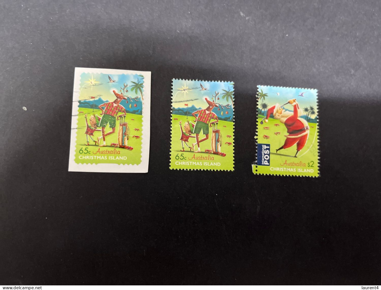 (stamp 19-12-2023) Australia Christmas Island (Christmas) 3 Stamps - Christmas Island