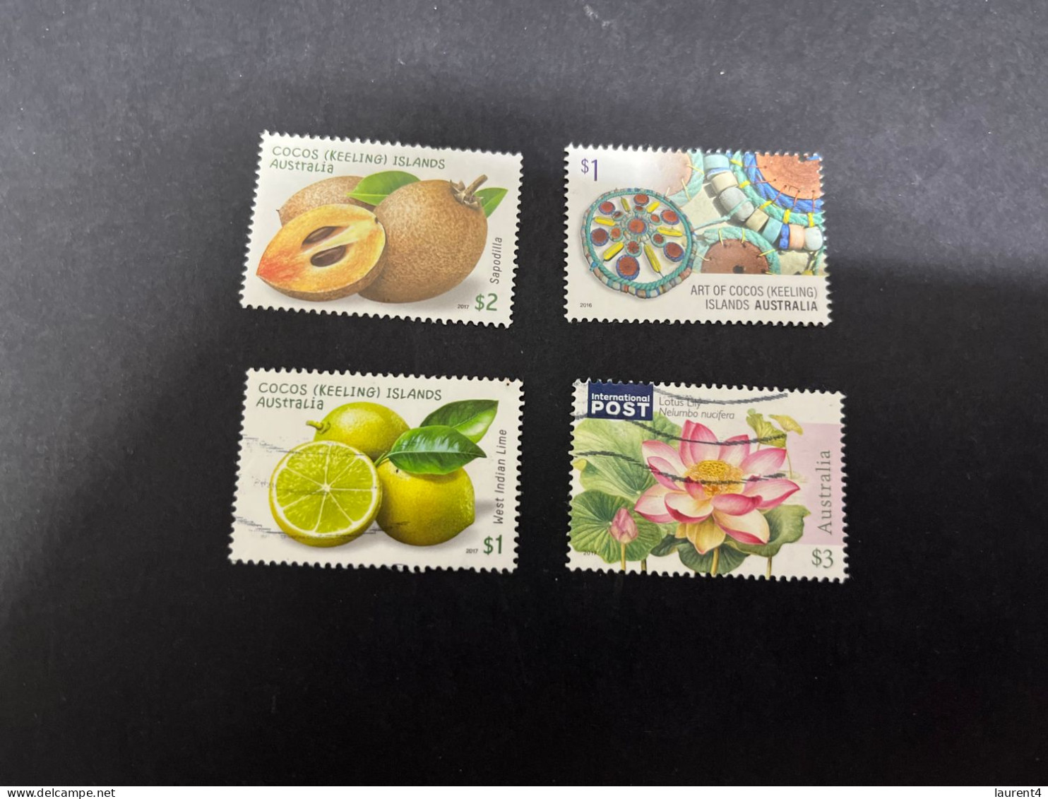 (stamp 19-12-2023) Australia + Cocos Islands - 4 Stamps - Christmas Island