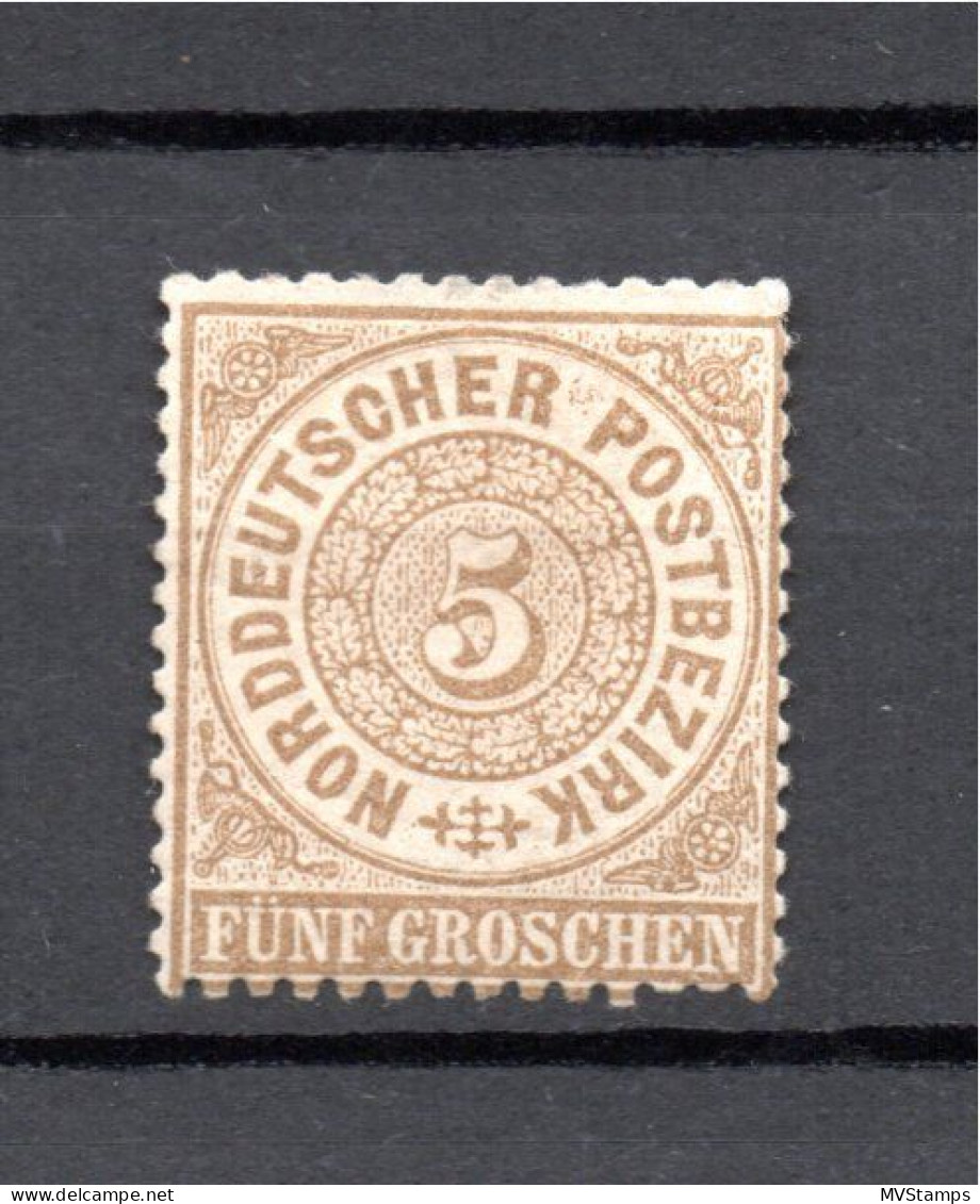 NDP 1869 Freimarke 18 Ziffern (kl. Helle Stelle) Ungebraucht/MLH - Postfris