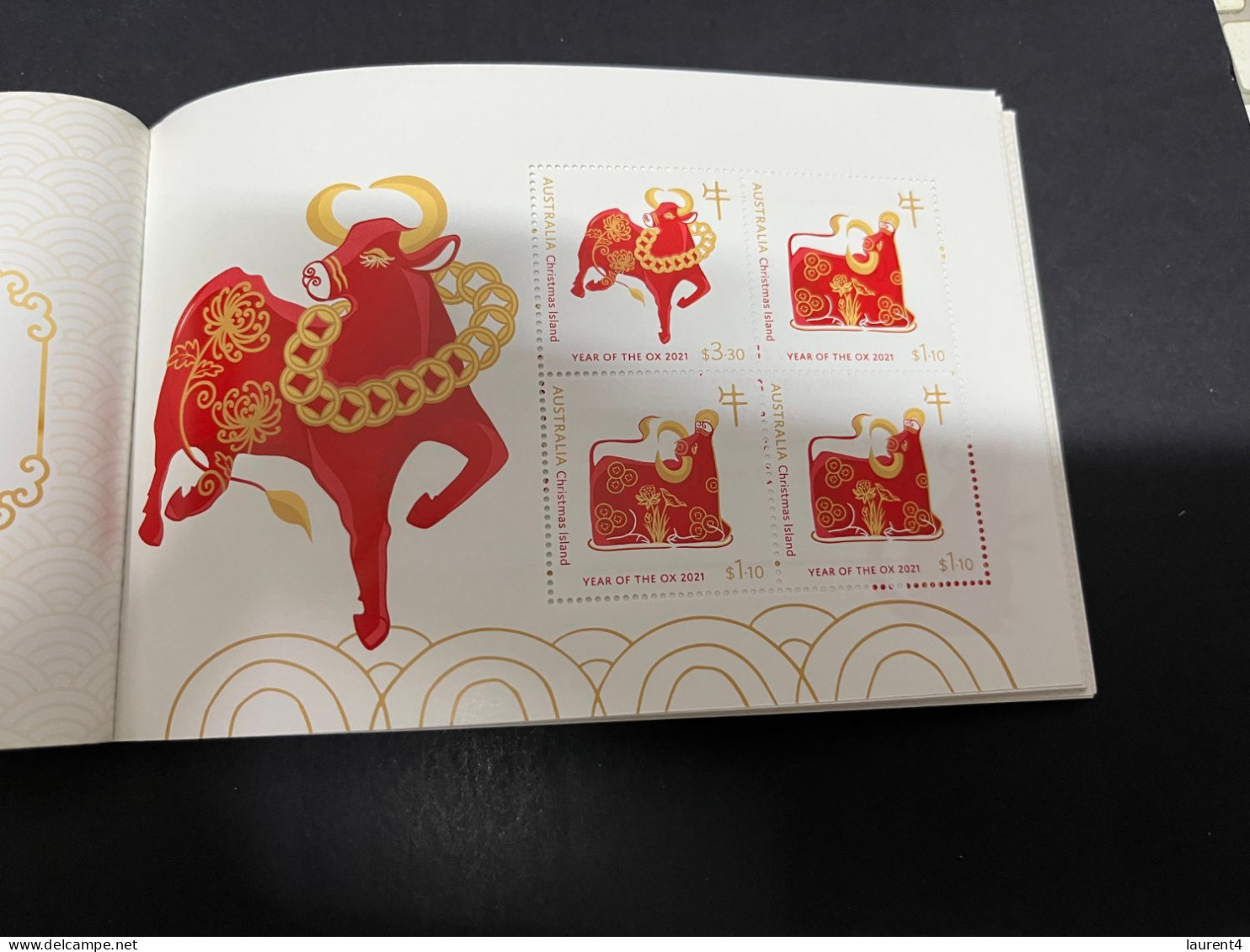 (stamp 19-12-2023) Australia 2021 - Mint Stamp Booklet - Chinese New Year Of The OX - Postzegelboekjes