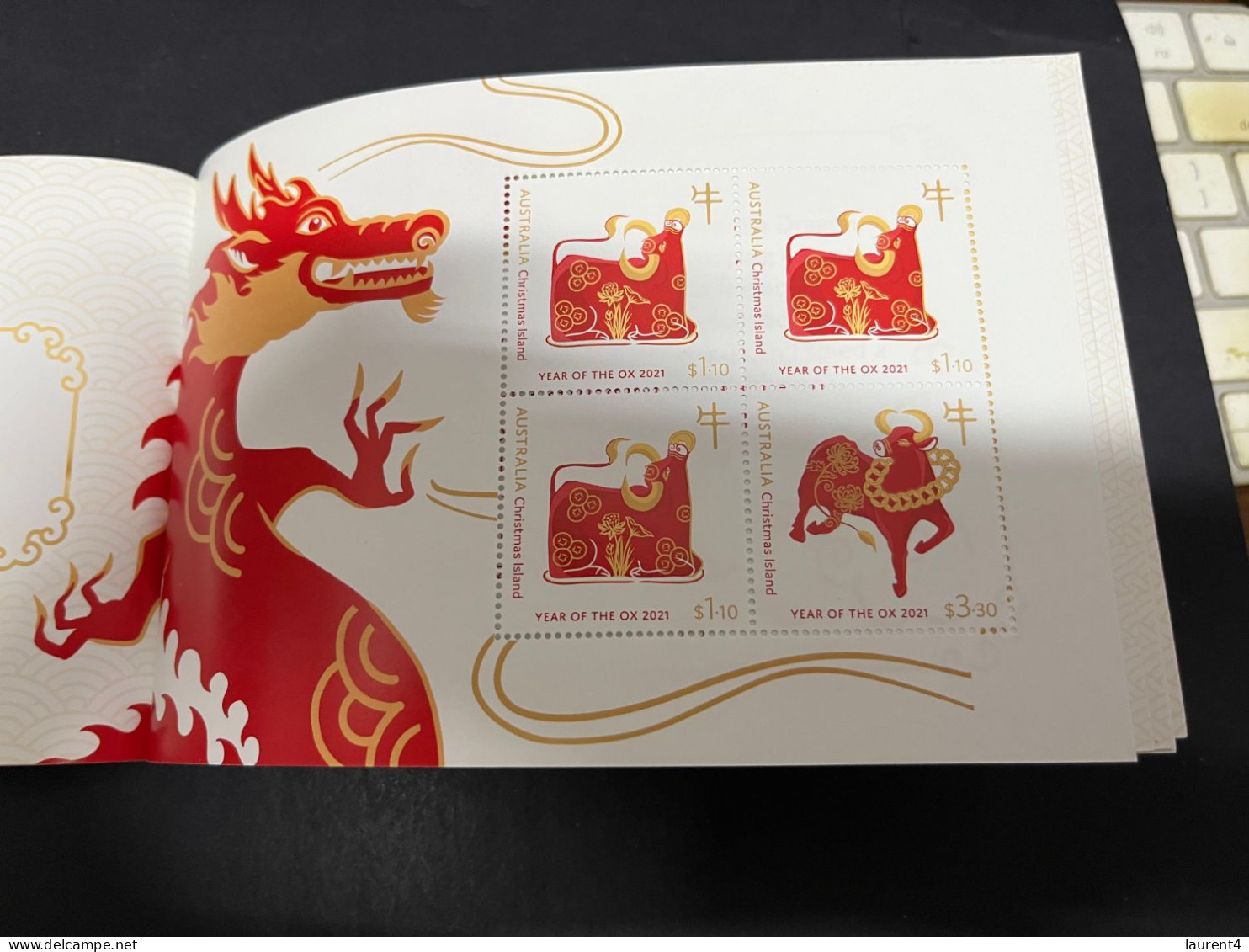 (stamp 19-12-2023) Australia 2021 - Mint Stamp Booklet - Chinese New Year Of The OX - Carnets
