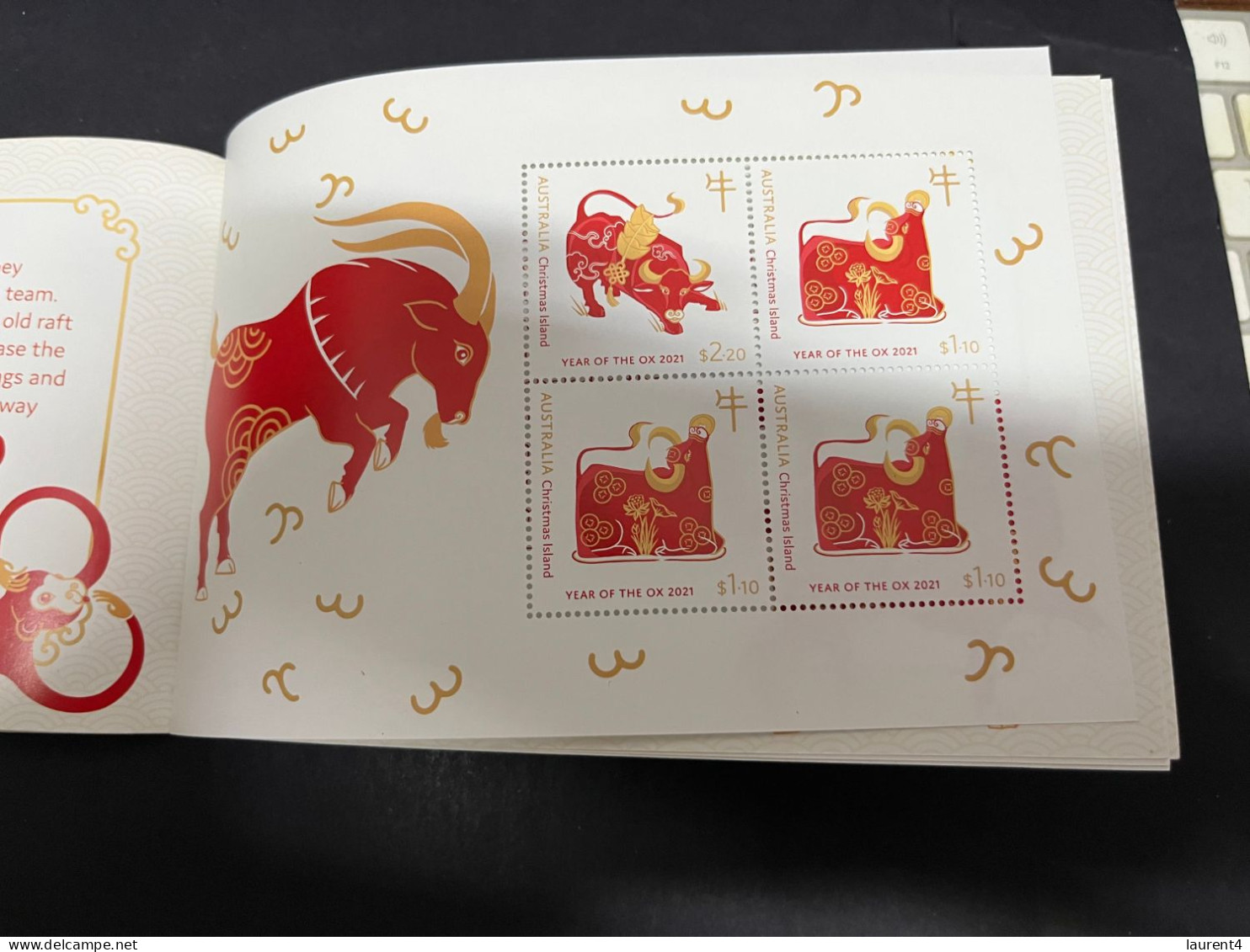 (stamp 19-12-2023) Australia 2021 - Mint Stamp Booklet - Chinese New Year Of The OX - Carnets