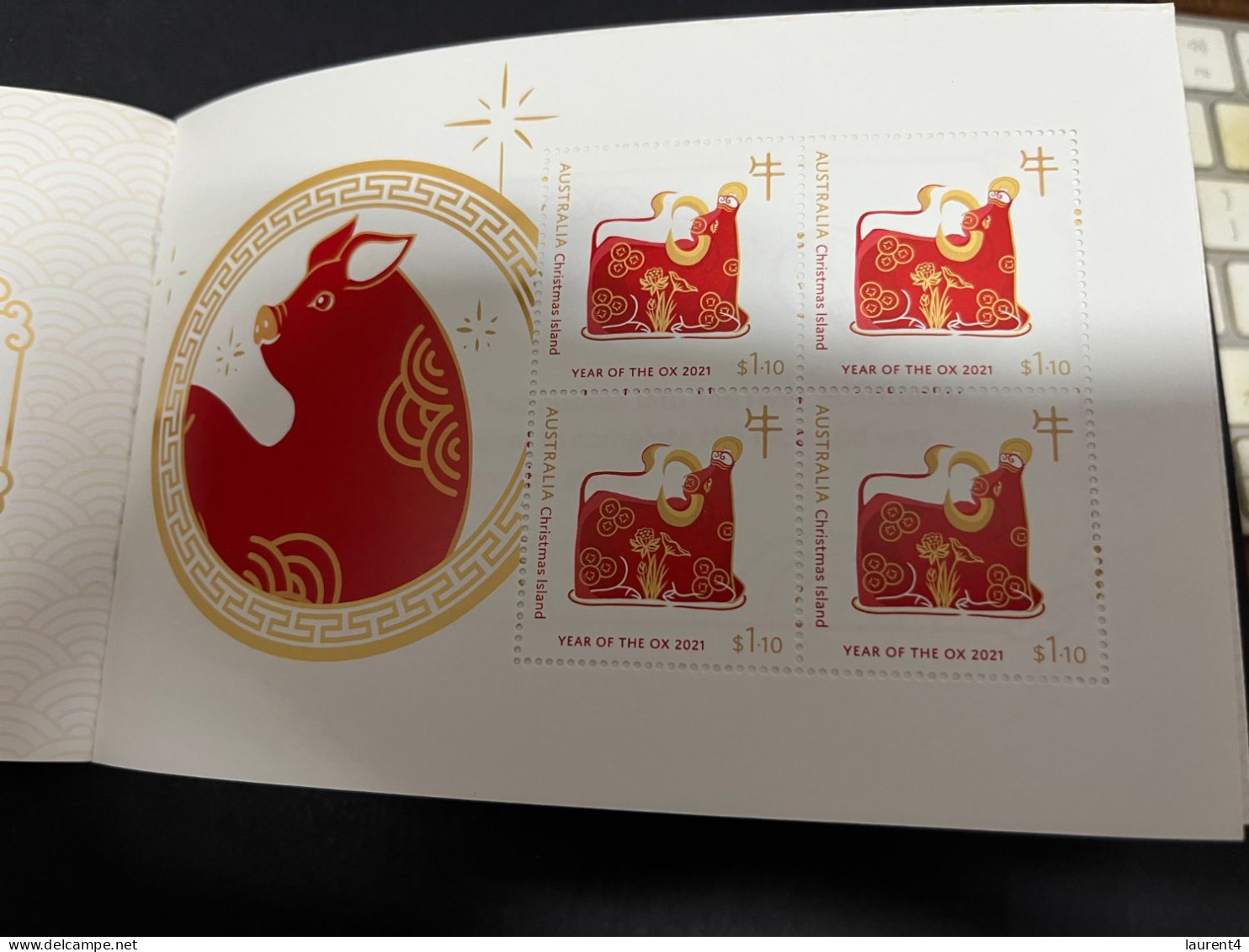 (stamp 19-12-2023) Australia 2021 - Mint stamp booklet - Chinese New Year of the OX