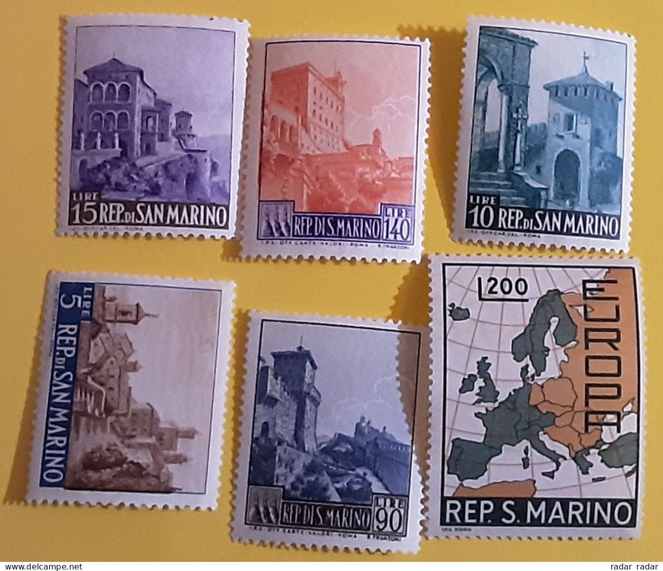 San Marino Small Selection Of MNH Stamps Mi 856 - 861 Castles Arcitecture Mi 890 EUROPA - Neufs