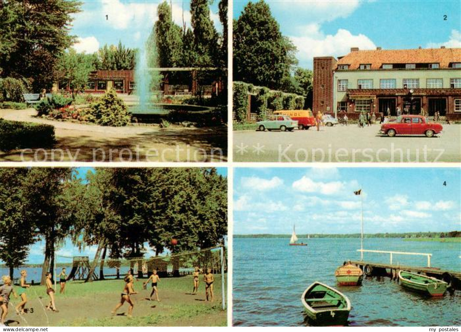 73830435 Wandlitzsee Wandlitz Anlage Mit Springbrunnen Am Bahnhof Strandbad Am W - Wandlitz