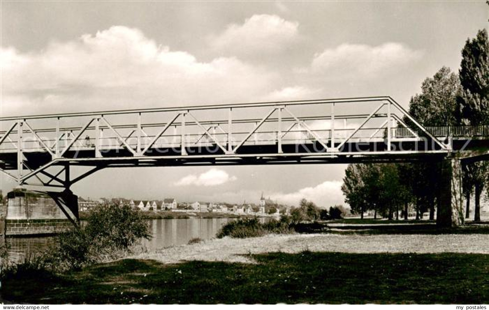 73830307 Ruesselsheim Main Opelbruecke Mit Blick Nach Floersheim Ruesselsheim Ma - Rüsselsheim