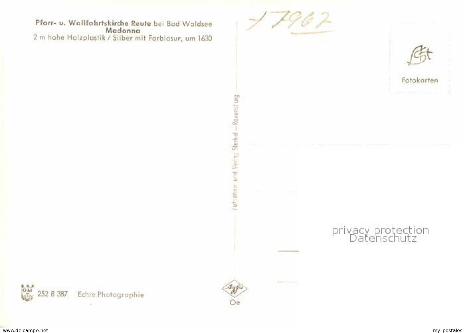 42747735 Reute Bad Waldsee Pfarr-und Wallfahrtskirche Mit Madonna Bad Waldsee - Bad Waldsee
