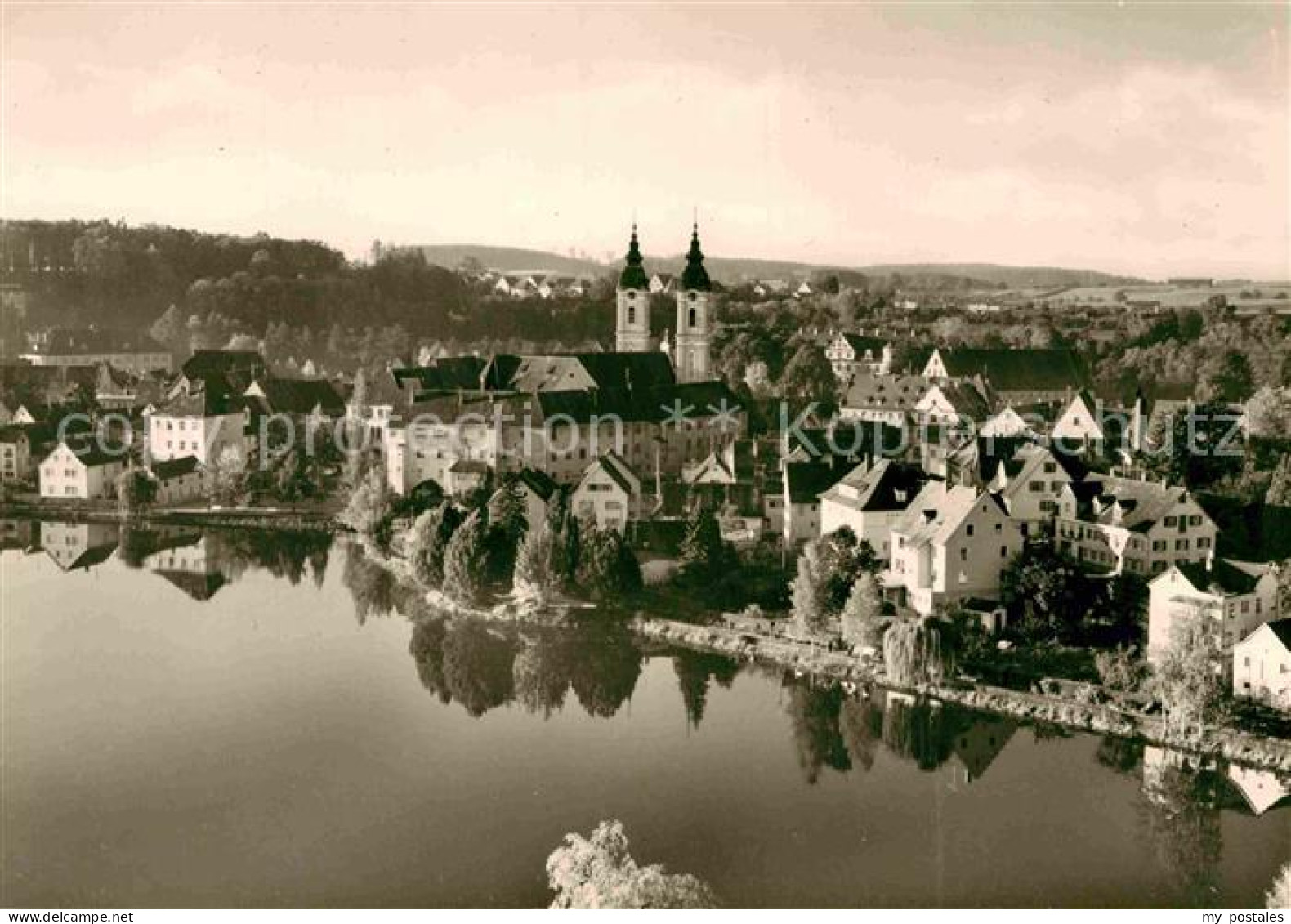 42747714 Bad Waldsee Stadtsee Stiftskirche  Bad Waldsee - Bad Waldsee