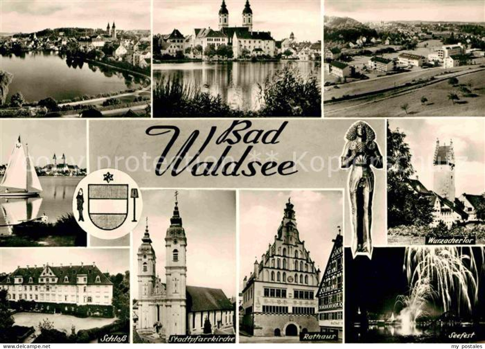 42747708 Bad Waldsee Stadtsee Stiftskirche Rathaus Wurzacher Tor Schloss Bad Wal - Bad Waldsee