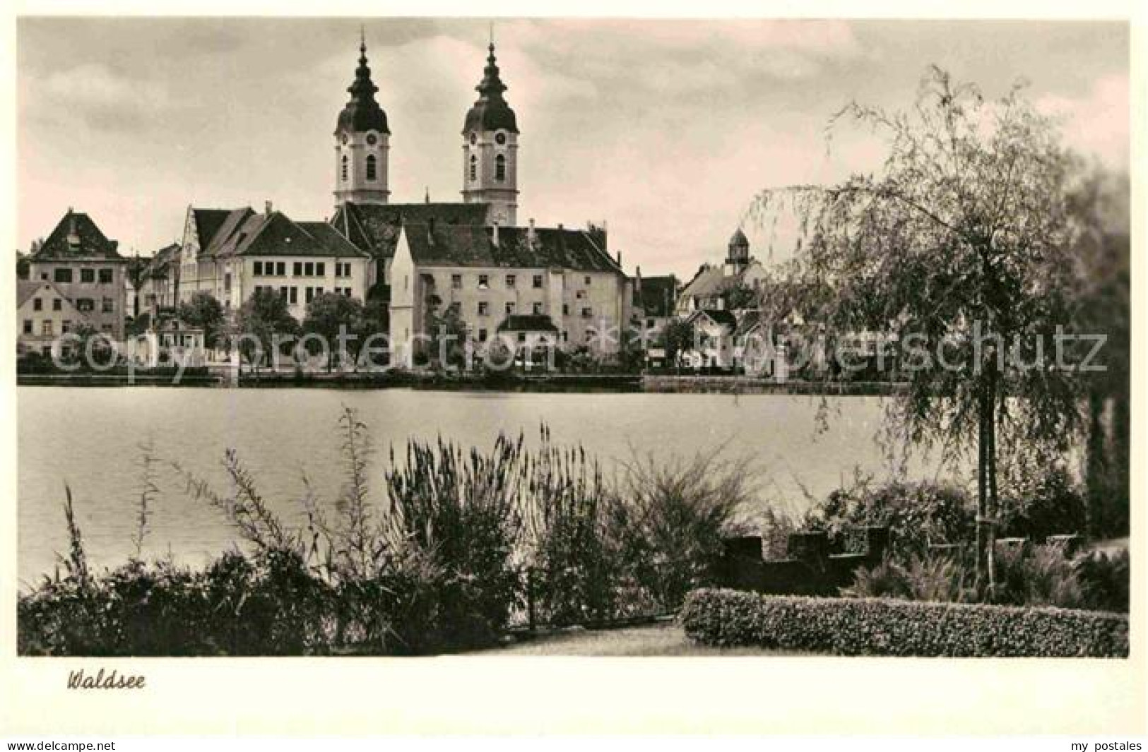 42747538 Bad Waldsee Stadtsee Stiftskirche  Bad Waldsee - Bad Waldsee