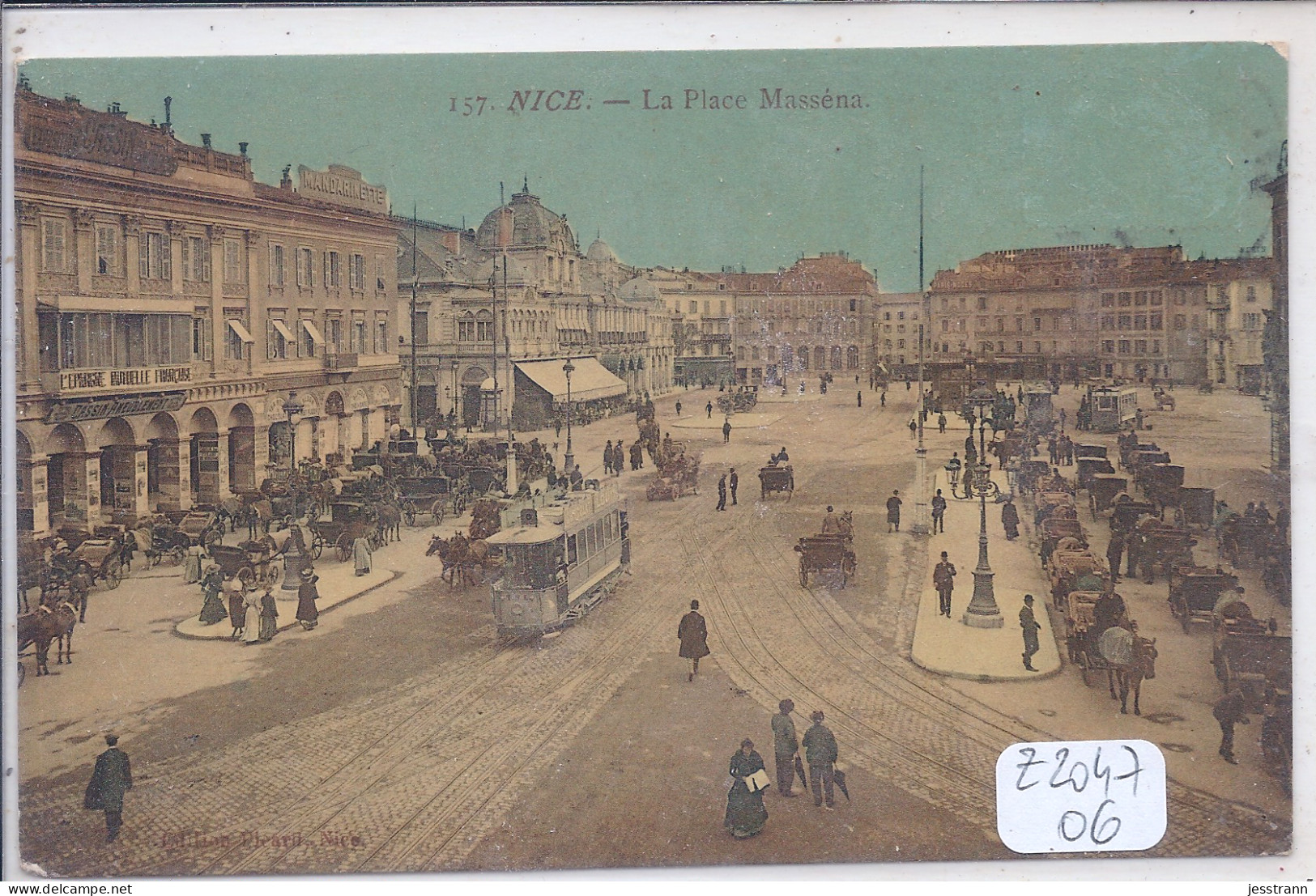 NICE- LA PLACE MASSENA- COLORISEE - Ferrovie – Stazione