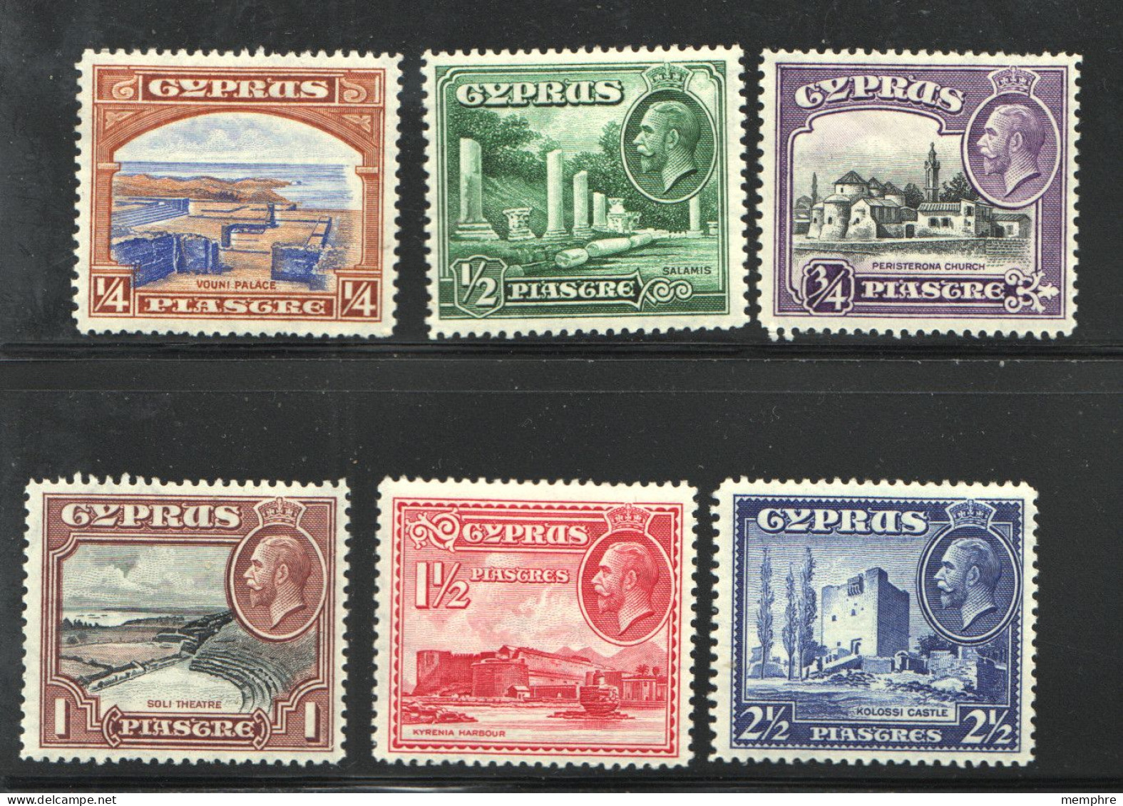 Cyprus  George V Pictorials  SG 133-8  Mint - Cyprus (...-1960)