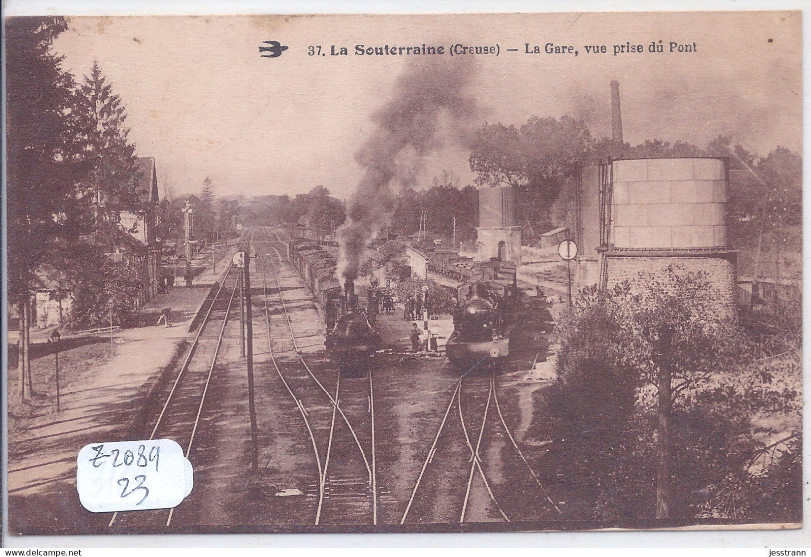 LA SOUTERRAINE- LA GARE- VUE PRISE DU PONT - La Souterraine