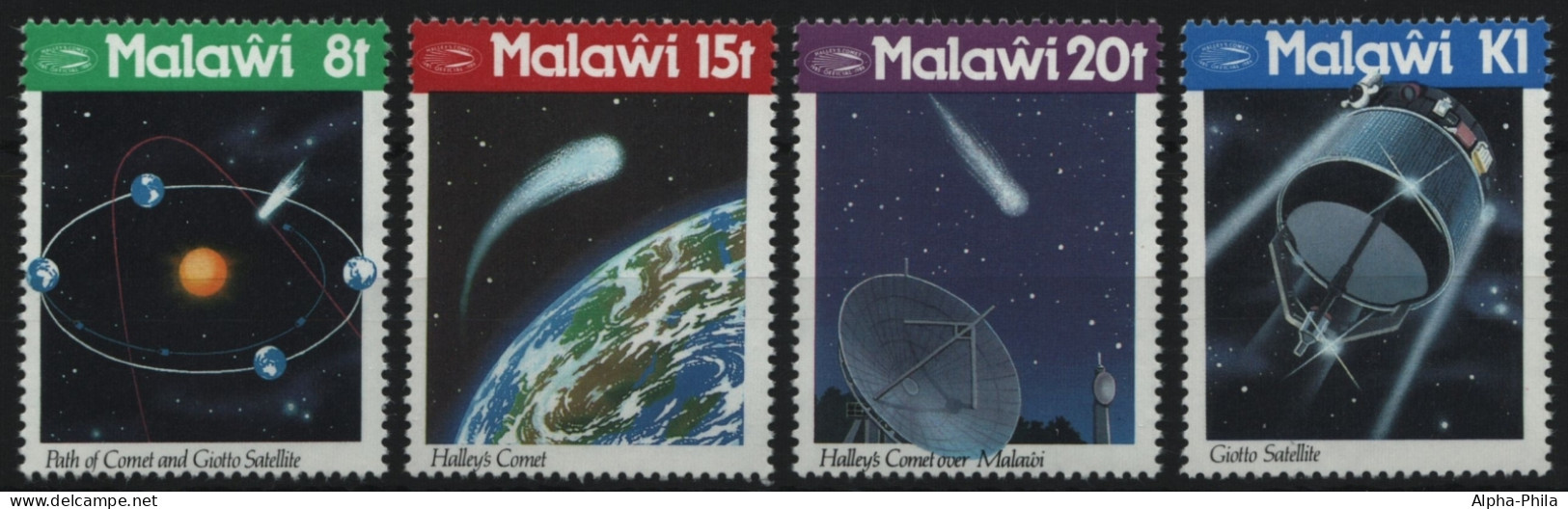 Malawi 1986 - Mi-Nr. 461-464 ** - MNH - Raumfahrt / Space - Halley - Malawi (1964-...)