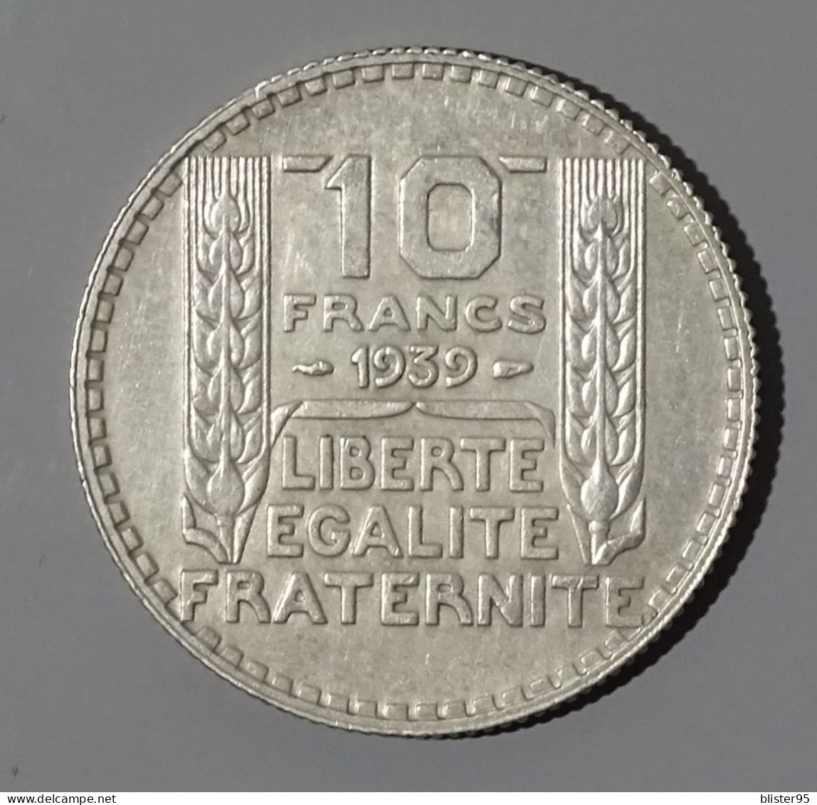 10 Francs 1939 Turin Argent , Derniere Année De Production , En Sup - 10 Francs