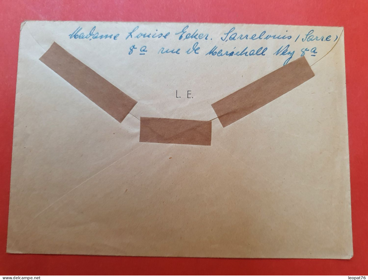 Sarre - Affranchissement Surchargé Sur Enveloppe De Saarbrücken Pour La France En 1948 - D 148 - Lettres & Documents