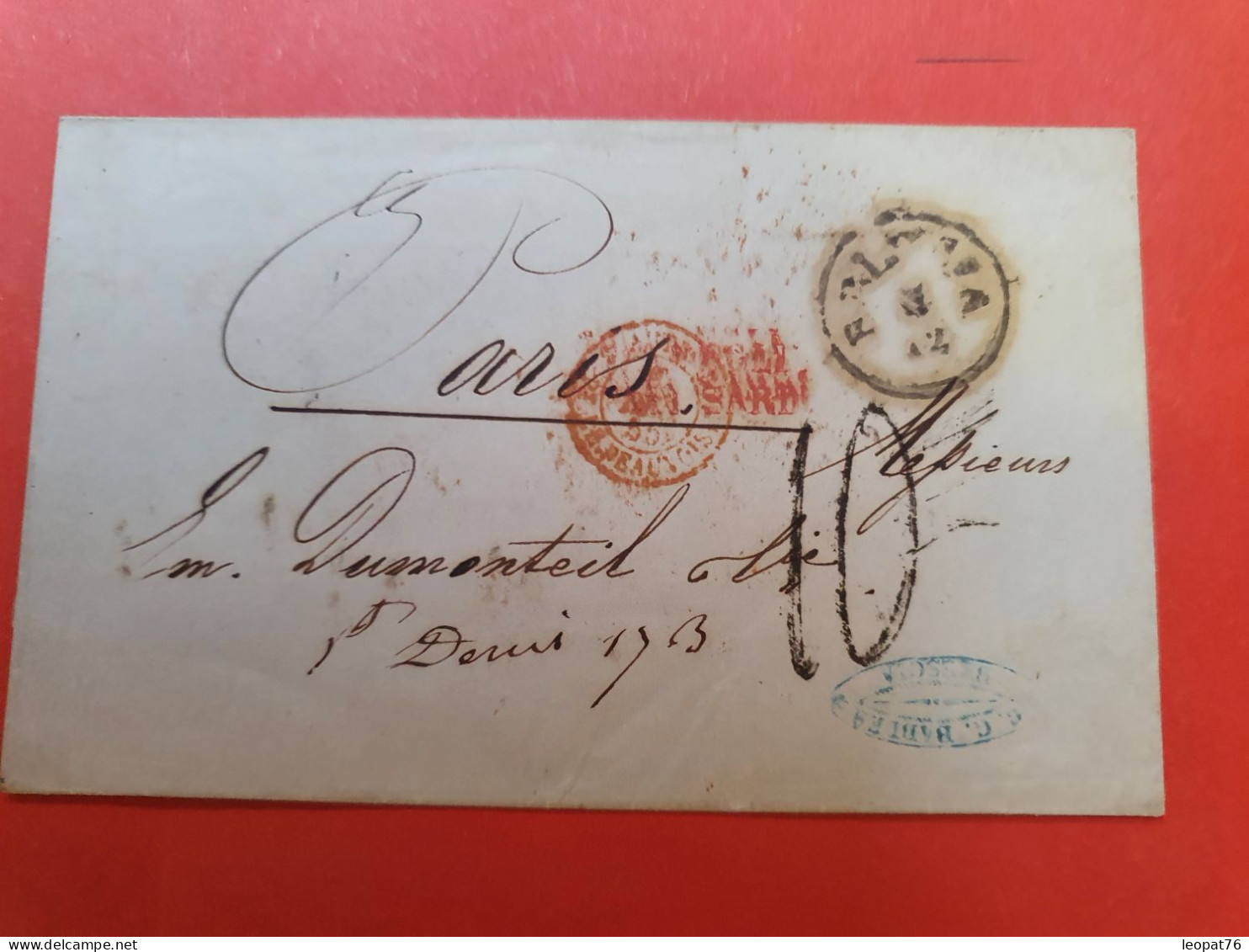 Italie - Lettre Sans Texte De Brescia Pour Paris En 1855 - D 149 - Lombardo-Vénétie