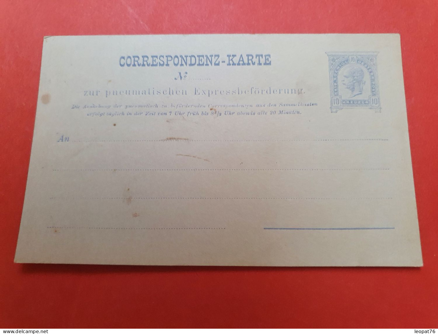 Autriche - Entier Postal Pneumatique - Non Circulé - D 176 - Cartes Postales