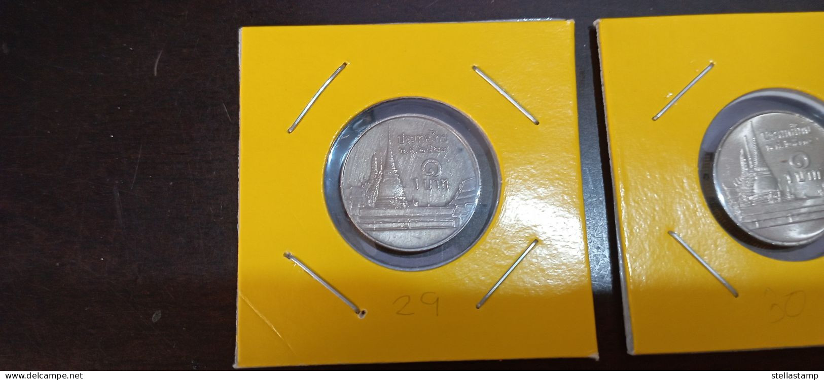 Thailand Coin Circulation 1 Baht Year 1986 - 2016 UNC(31) (1986 VF)