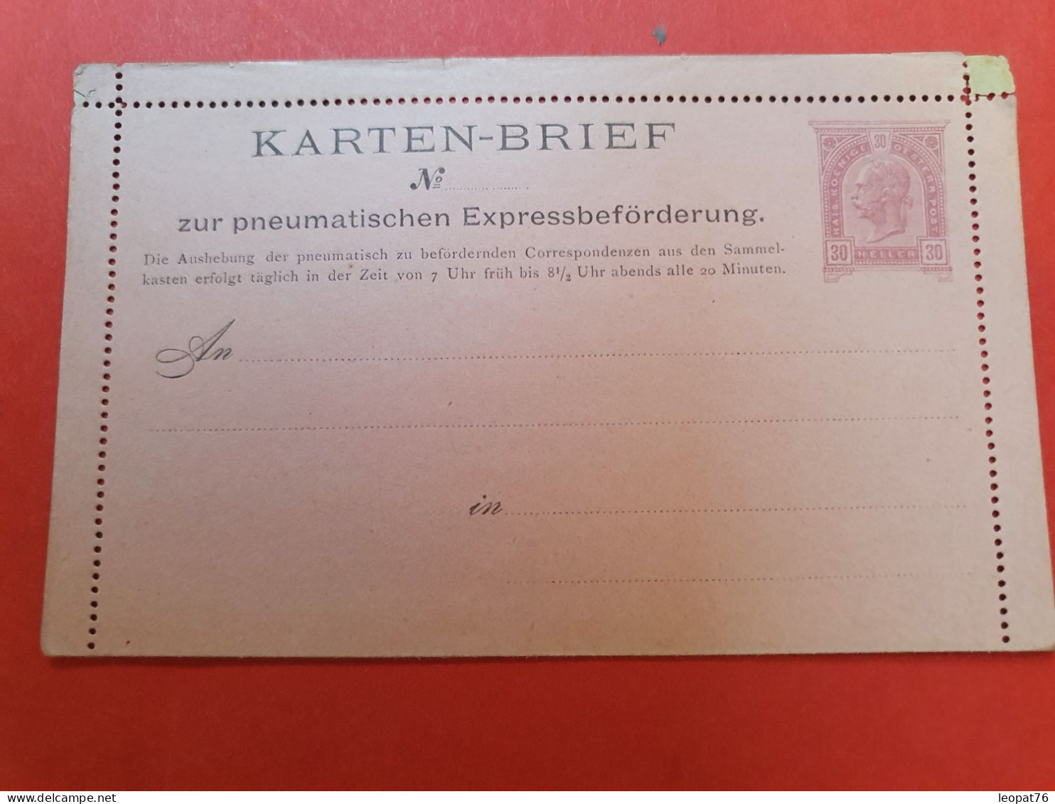 Autriche - Entier Postal ( Carte Lettre ) - Non Circulé - D 180 - Postbladen