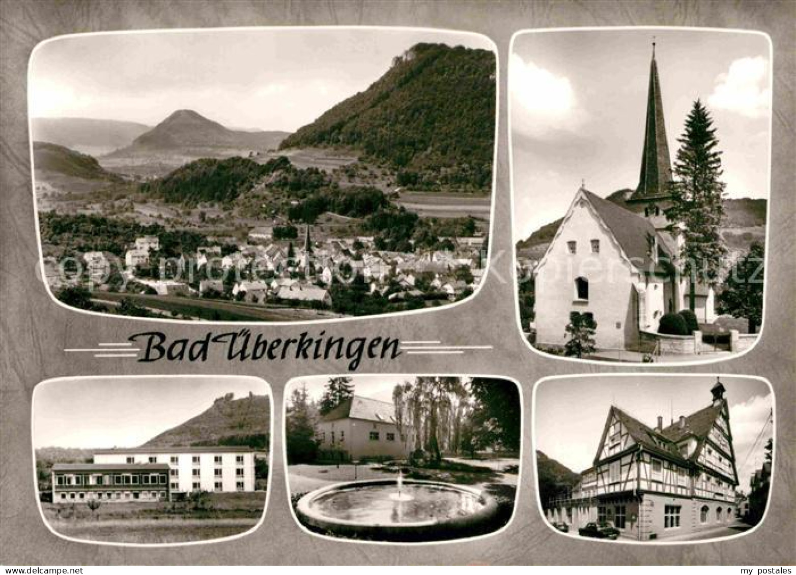 42741475 Bad Ueberkingen Brunnen Kirche Panorama  Bad Ueberkingen - Bad Überkingen