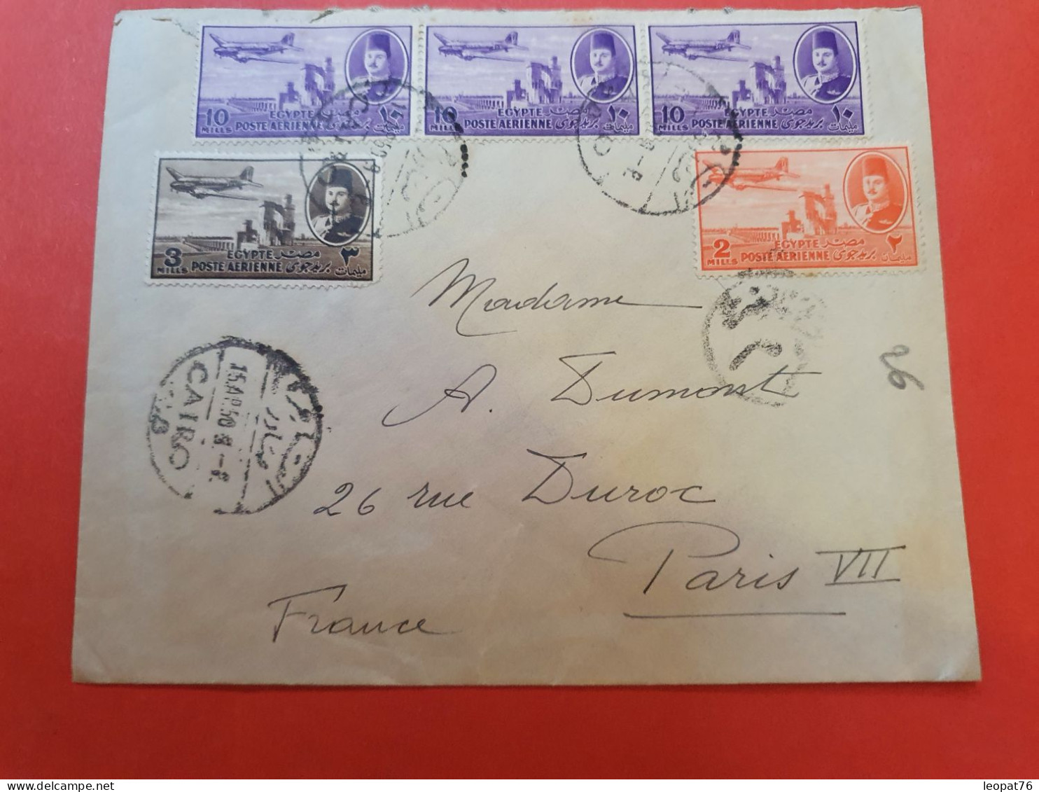 Egypte - Enveloppe Du Caire Pour La France En 1950 - D 186 - Covers & Documents