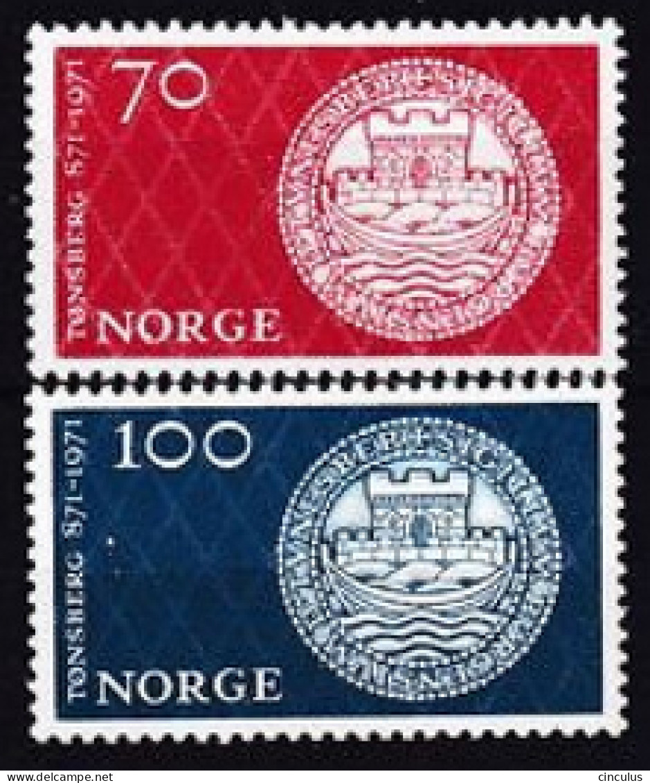 1971. Norway. Tönsberg. MNH. Mi. Nr. 619-20 - Neufs