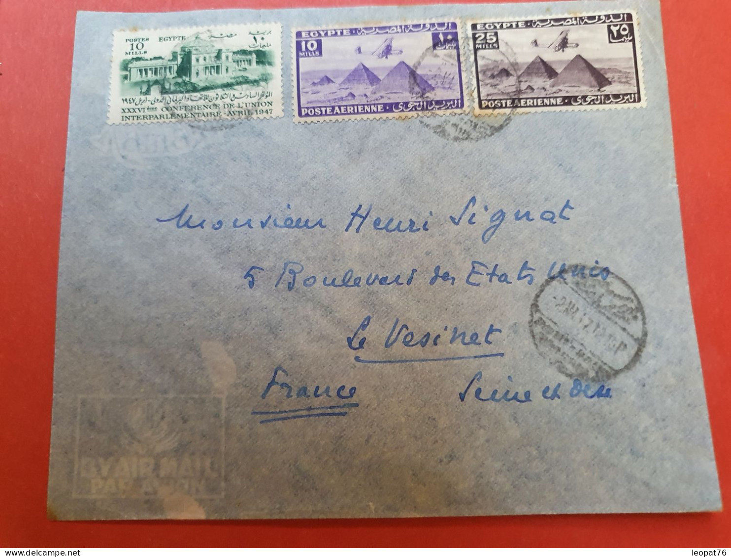 Egypte - Enveloppe De Port Saïd Pour La France En 1947 - D 189 - Covers & Documents