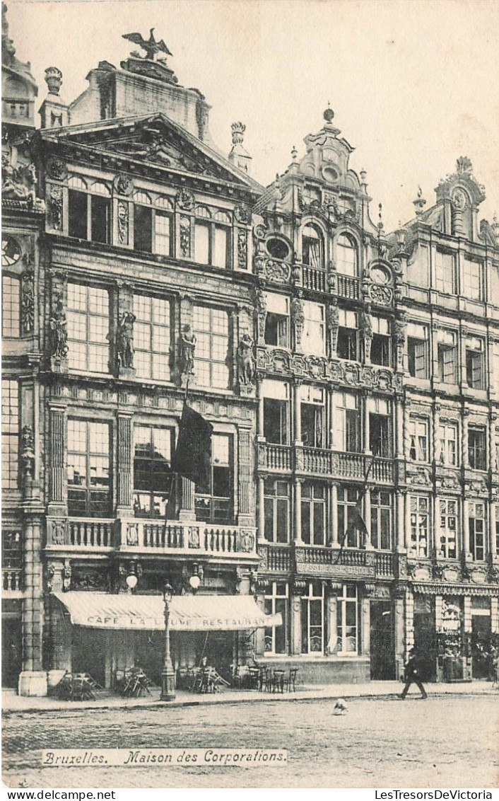 BELGIQUE - Bruxelles - Maison Des Corporations - Café La Louve Restaurant - Carte Postale Ancienne - Monuments, édifices