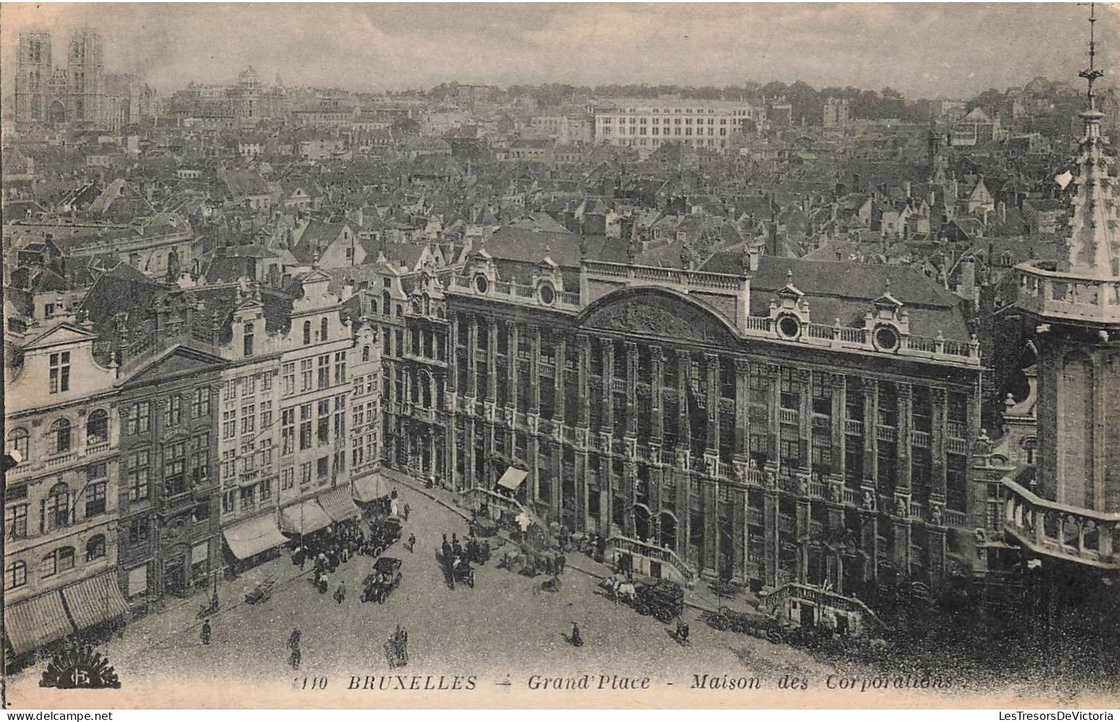 BELGIQUE - Bruxelles - Maison Des Corporations - Grand'Place - Vue Aérienne - Carte Postale Ancienne - Monumenti, Edifici