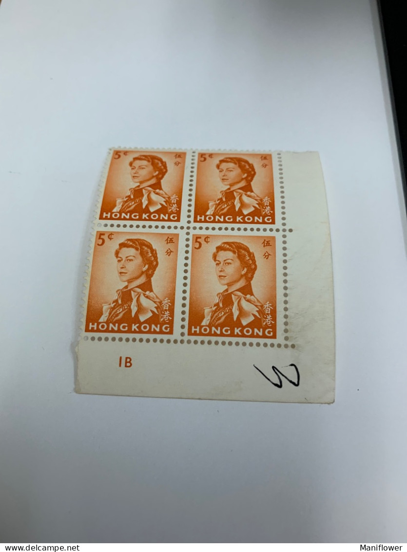 Hong Kong Stamp Definitive Block Corner MNH QEII - Neufs