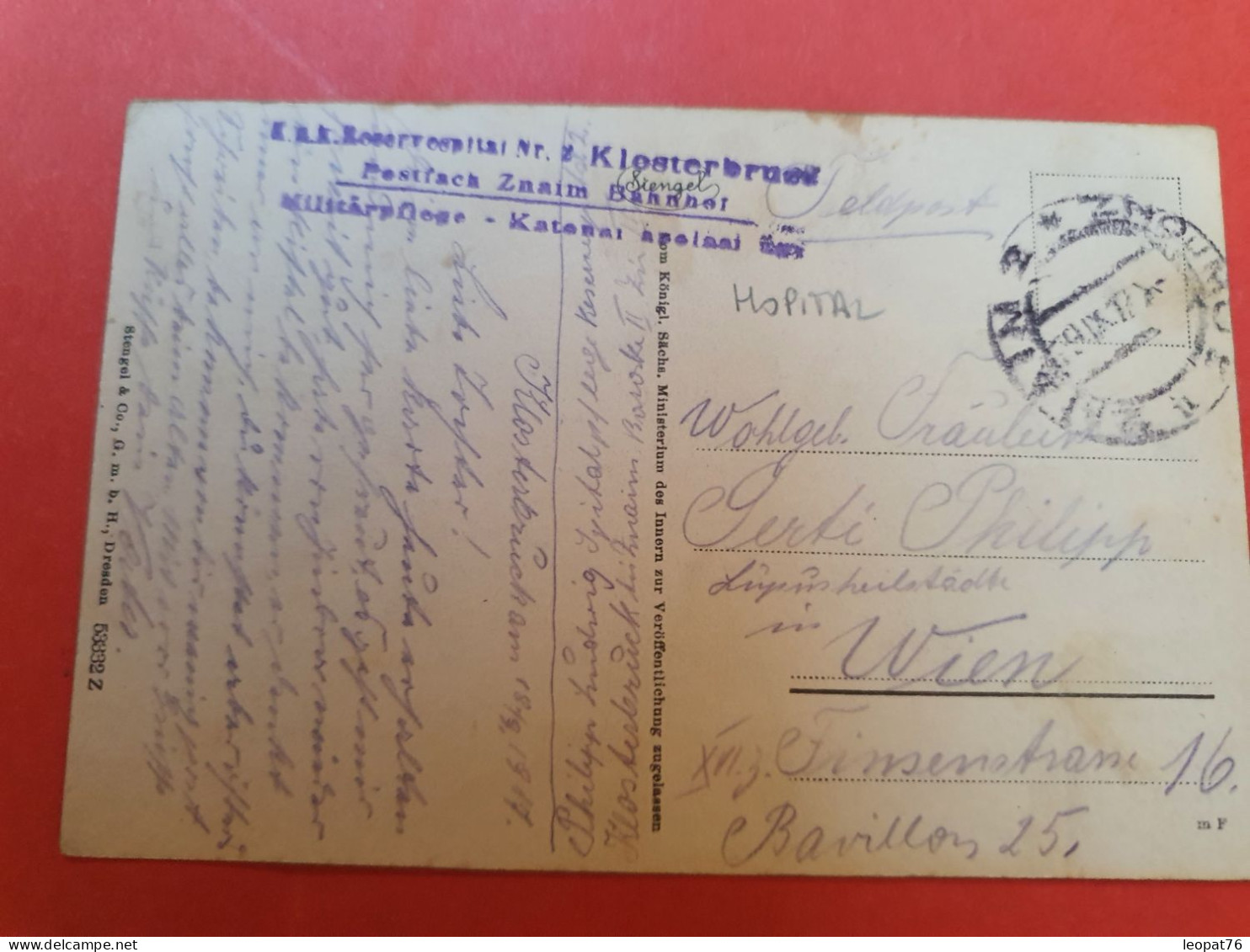 Autriche - Oblitération Militaire Sur Carte Postale En Feldpost En 1917 Pour Wien - D 198 - Lettres & Documents
