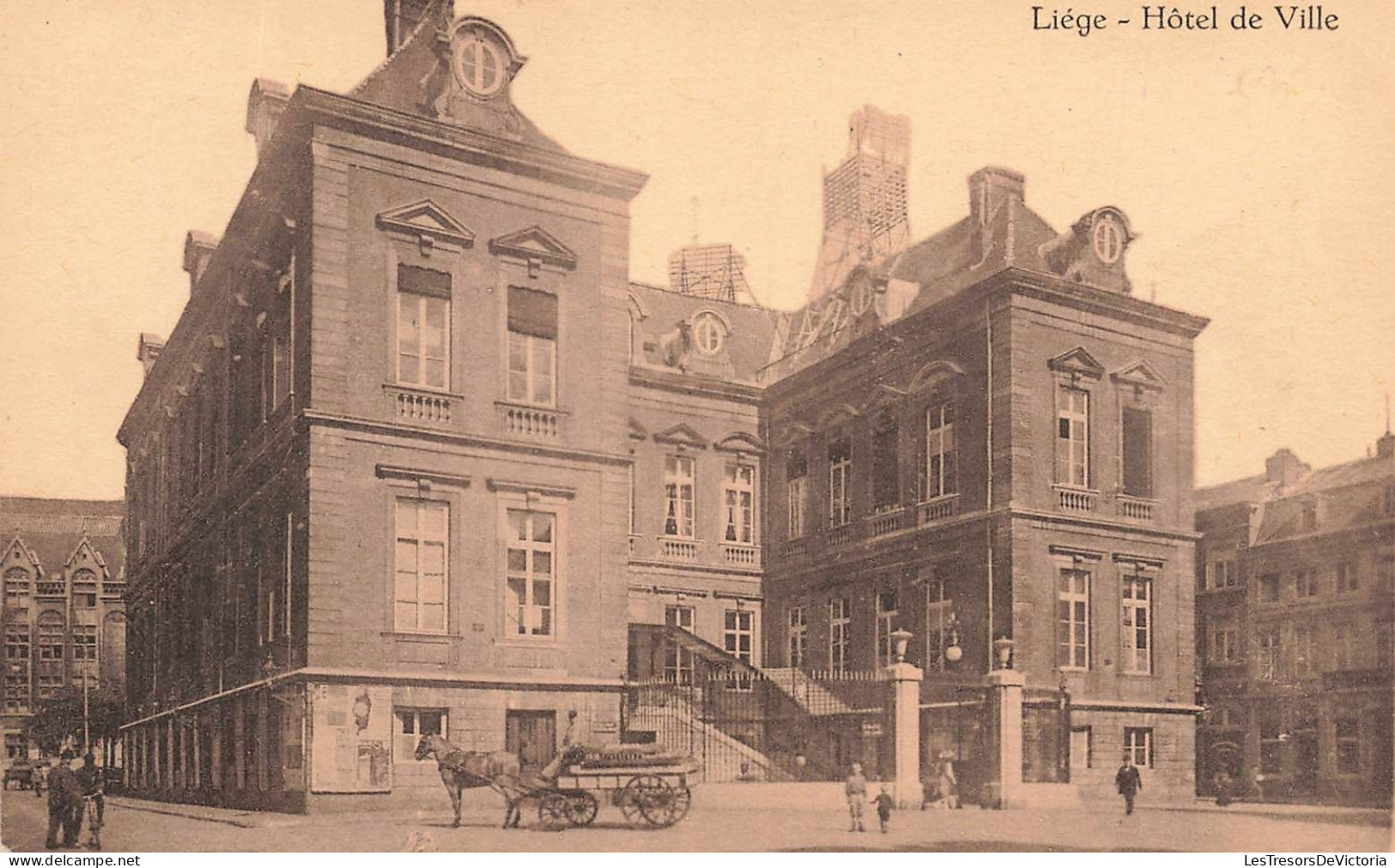 BELGIQUE - Liège - Hôtel De Ville - Carosse - Phototypie Légia - Carte Postale Ancienne - Liege