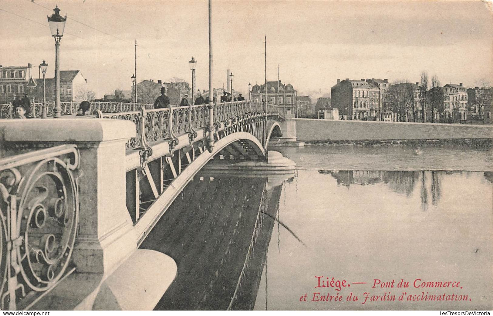 BELGIQUE - Liège - Pont Du Commerce Et Entrée Du Jardin D'acclimatation - Animé - Carte Postale Ancienne - Liege